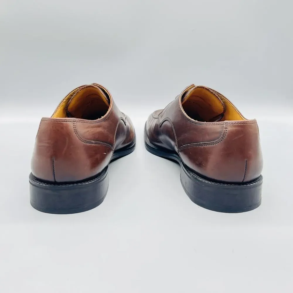 Cole Haan Shoes Mens 11 Brown Leather Derby Oxford Dress Square Toe Classic